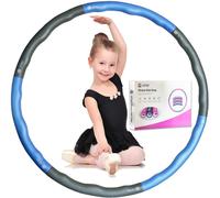 Cerceau Hula Hoop Pour Enfants De 4 Ans Et Plus-Bleu Gris-Démontable-Avec Instructions Électroniques (Français Non Garanti)
