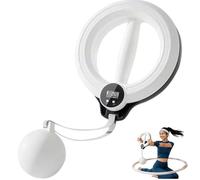 Cerceau infini pour bras et épaules, entraînement à manivelle pour avant-bras en PC de 0,5 kg pour tonifier le haut du corps, exercice intelligent des bras flasques avec traqueur numérique (blanc