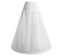 Cerceau Jupe Jupe Jupe pour Femmes sous Robe 37,4 Pouces Crinoline Blanc Crimper avec Tour de Taille ajusté Court Jupon pour Le Mariage Boule de mariée du Soir de Mariage