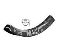 Cerceau M442 27,5 Noir 584-22,5 TL-READY 28 Trous 2040012400 DT Swiss Vélo