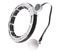 HHM16 HULA HOOP BLANC MAGNÉTIQUE AVEC POIDS + COMPTEUR HMS