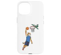 Cerceau Tiger Basketball Dunking Slam Dunk Ball Rim Coque pour iPhone 15