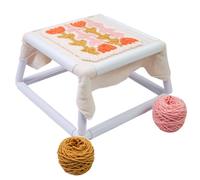 Cerceaux à broder carrés - Cadre de broderie robuste à double couche, fournitures de couture compactes pour broderie, couture, tissu, feutrage à l'aiguille, peinture sur soie