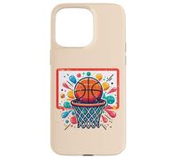 Cerceaux de Basket-Ball Paint Splash Baller Player Garçons Enfants Hommes Coque pour iPhone 15 Pro Max