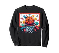 Cerceaux de Basket-Ball Paint Splash Baller Player Garçons Enfants Hommes Sweatshirt