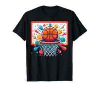 Cerceaux de Basket-Ball Paint Splash Baller Player Garçons Enfants Hommes T-Shirt