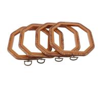 Cerceaux De Broderie Octogonaux, Ensemble De Cerceaux Imitation Bois, Cadre D'affichage Pour L'artisanat D'art, Couture Pratique Et Suspension, 4 Pièces