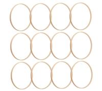 Cerceaux en bambou, 12 pièces, cerceaux en bambou de 6 pouces, anneaux attrape-rêves, cerceau floral en macramé pour bricolage, couronne de mariage, artisanat suspendu au mur