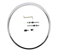 Cerclage de phare chromé 3 trous pour Porsche 911 type F, G et 912 (1965-1986)