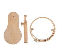 Cercle à Broder Bois, Cadre Tambour 22cm, Outils de Broderie Portable - Support Stable, Montage Durable, Idéal Pour Point De Croix et Couture