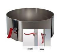 Cercle de dressage à pâtisserie - LARES - Réglable 10-17 cm - Hauteur 7 cm - Lavable au lave-vaisselle