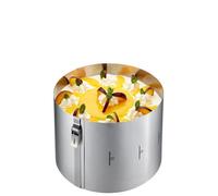 Cercle à gâteau h.15 cm en acier inoxydable Tondo clip