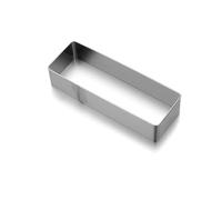 Cercle à Patisserie en Acier Inoxydable Moule à gâteau rectangulaire/ovale/rond en acier inoxydable for mousse(12.3x4.3cm Rectangle)