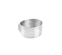 Cercle à Patisserie en Acier Inoxydable Trancheuse à gâteau ronde réglable en acier inoxydable 6 couches, 12 pouces, coupe-pain, moule mousse, outils de pâtisserie DIY