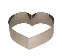 CERCLE A PATISSERIE EN FORME DE COEUR POUR LES ENTREMETS DIAM 18 H 6 CM - LARES