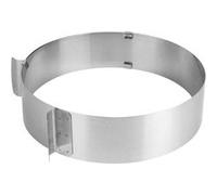 AltoBuy Cercle à pâtisserie Extensible en Acier Inoxydable de 15 à 30 cm de diamètre