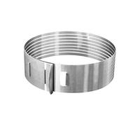 Cercle de pâtisserie - Inox - Extensible 26-28 cm - Idéal pour layer cake - Découpe précise