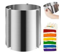 Cercle à Patisserie Reglable Ø 16-30cm, Grand Anneau à Gâteau, Hauteur 20cm Cercle à Gâteau Extensible en Acier Inoxydable Cercle Gateau Extensible, Moulle a Gateau pour Dessert, Gâteau, Pâtisserie