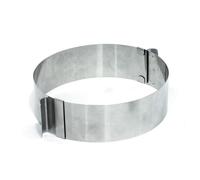 Cercle à pâtisserie réglable - Inox - 8,5 à 15 cm