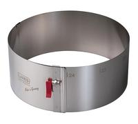 LARES Cercle extensible – Ø 18–30 x 10 cm – inox