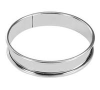 De Buyer Cercle à tarte 3091.06N inox hauteur 2 cm bord roulé Ø6