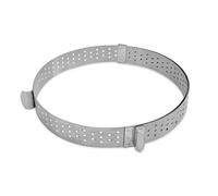 ScrapCooking – Cercle à tarte perforé réglable 16–30 cm Inox – 1315