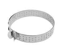 ScrapCooking – Cercle à tarte perforé réglable 16–30 cm Inox – 1315