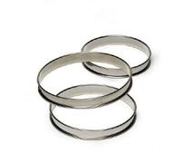Cercle à Tarte - GOBEL - Modèle Inox - Diamètre 32 cm - Hauteur 2,7 cm - Ustensile à Pâtisserie