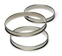 Gobel 834944 Cercle à Tarte Haut Inox Bords Roulés 18 cm, Argent