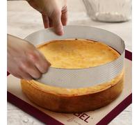 GOBEL - Cercle à Tarte Perforé - Cercle à Patisserie Perforé - INOX - Ø 24 cm - Hauteur 2 cm - Qualité professionnelle - Fabriqué en France