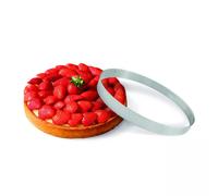 Cercle à tarte Inox perforé GOBEL H 35 mm D 200 mm