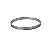 Cercle à tarte perforé bord roulé 8 cm en inox8 cm de buyer