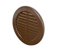 Cercle Air Vent Grille Cover 133mm (5.24inch) Brown plastique ABS