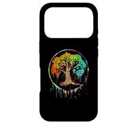 Cercle Aquarelle coloré Tree Life is Really Good Tree Art Coque pour iPhone 17 Pro