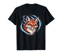 Cercle Aura Bleu électrique Elemental Fire Fox T-Shirt