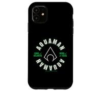 Cercle avec Le Logo du héros des Mers Aquaman, Roi d'Atlantis Coque pour iPhone 11