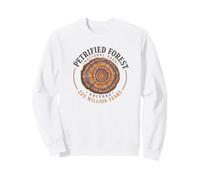 Cercle d'arbre en Bois fossile du Parc National de Petrified Forest en Arizona Sweatshirt