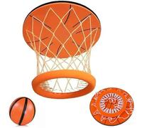 Cercle de Basket-Ball Suspendu D'intérieur au Plafond, Panier de Basketball Portable avec Balle Souple, Kit de Panier Flottant en Mousse Miniature, Jeu de Tir pour Chambre, Enfants et Adultes