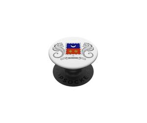 Cercle de Drapeau Mayotte PopSockets PopGrip Adhésif