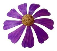 Cercle de fleurs en fer d'inspiration pastorale pour décoration de jardin conçue avec des nuances européennes pour les espaces (A)