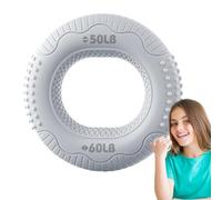 Cercle de force de préhension, 9 à 27,2 kg en silicone renforcé pour athlètes, escalade, soulagement du stress et renforcement de la force de la main