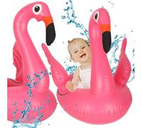 Cercle de natation enfants bateau gonflable roue avec siège flamant rose max 15 kg 1-3 ans