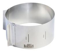 Cercle de pâtisserie - BIRKMANN - EASY BAKING - Acier - Indication de taille - Ø18-30, H 10 cm