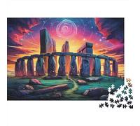 Cercle de Pierre Mystique Puzzle 1000 Pièces Adulte sans Poussière, Puzzles De Casse-tête Puzzle De Détente Mentale pour Une Activité Jour De Pluie, Le Puzzle Le 38x26cm/1000pcs