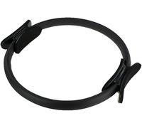 Cercle de pilates, avec deux poignées rembourrées, anneau de résistance pour exercices de gymnastique, musculation, pilates (noir)