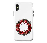 Cercle de Piment Fort et de Poivre Coque pour iPhone X/XS