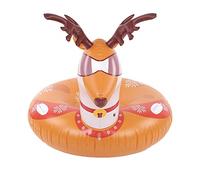 Cercle de Ski Gonflable, Luge Ronde pour la Neige avec Un Design sur Le thème de Noël, Tube de Luge en PVC résistant à l’Usure avec Doubles poignées pour Enfants et Adultes, Tube d