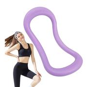 Cercle de yoga Pilates - Anneau d'entraînement de fitness, outil d'étirement | Bande de résistance durable avec plumes, équipement de gym à domicile pour massage du dos des mollets, anneau