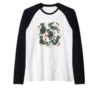 Cercle Démoniaque Occulte Crânes Art Horreur Manche Raglan
