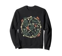 Cercle Démoniaque Occulte Crânes Art Horreur Sweatshirt